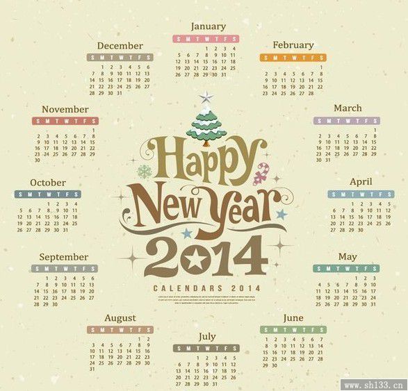 2014年日歷