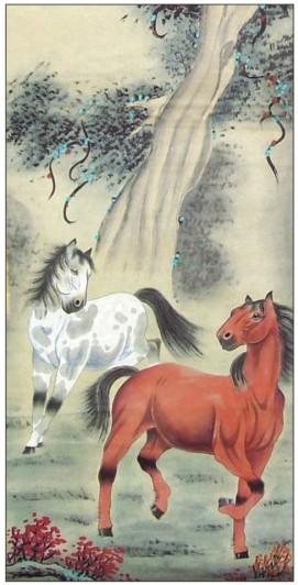 定制2014年馬年月歷-長(zhǎng)對(duì)開(kāi)珠光藝術(shù)紙?jiān)職v